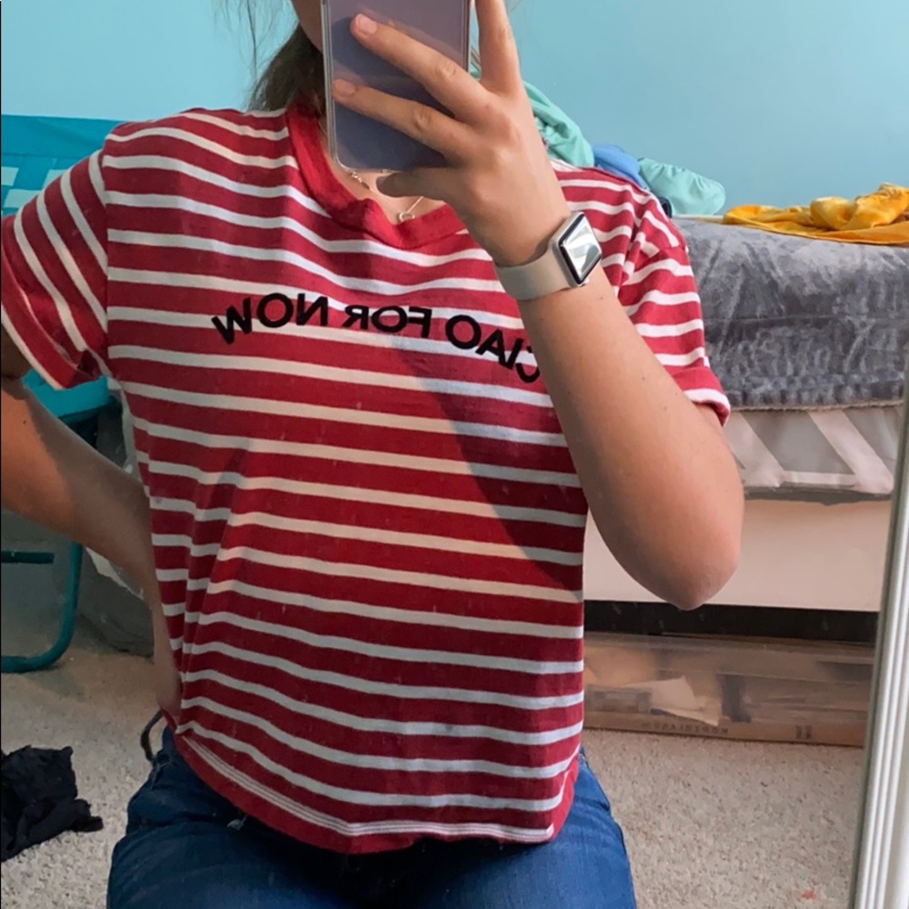 CIAO FOR NOW SLIGHT CROPPED SHIRT